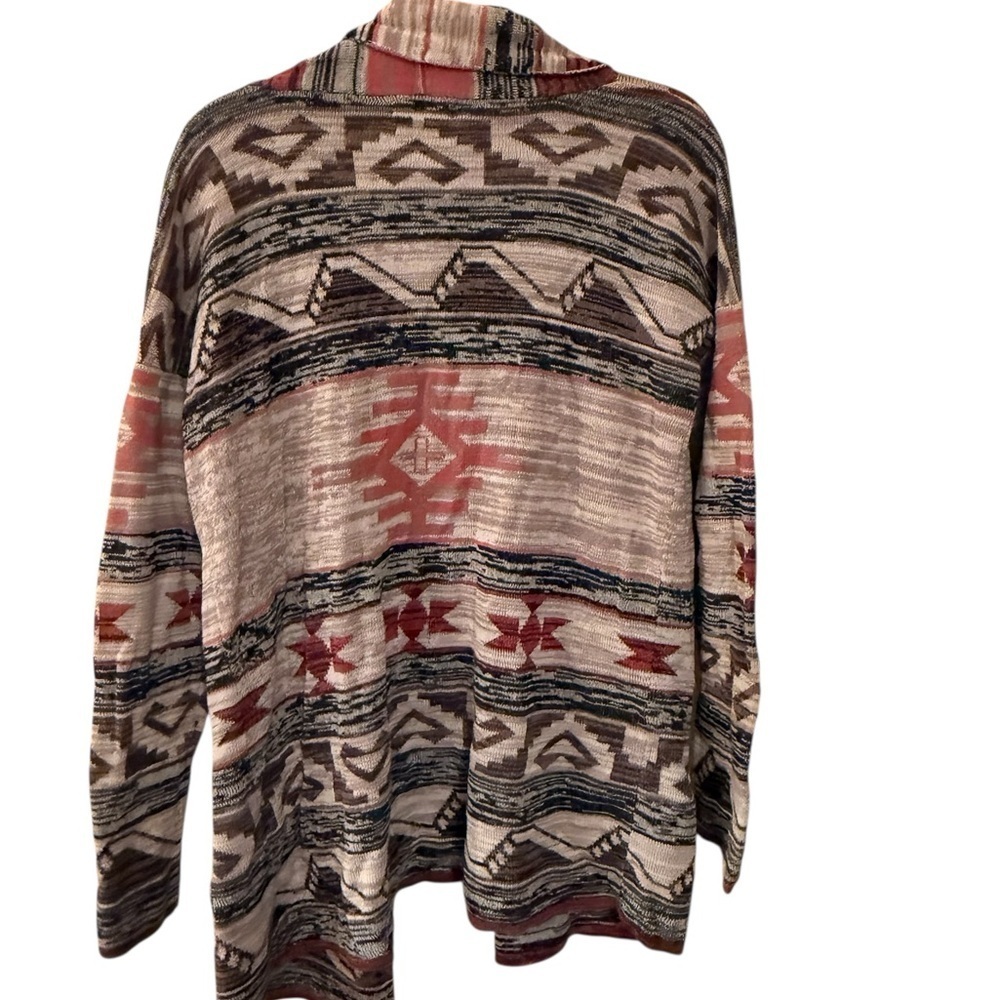 Sun & Shadow Multicolor Geometric Cardigan - Picture 2 of 4